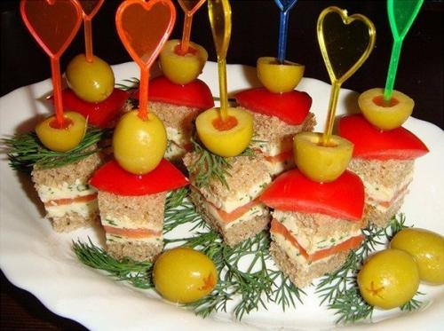 10 идей для канапе на шпажках. 08 10 идей для канапе на шпажках. 08