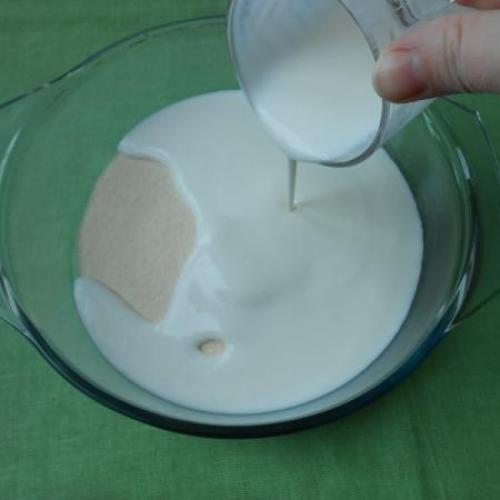 Манник на кефире простой. 02