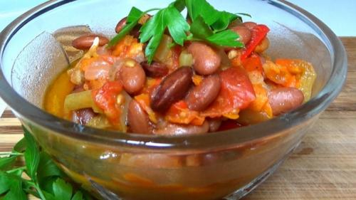 Лечо из перца с фасолью на зиму.