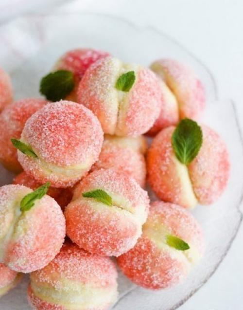 Пирожное Персики с начинкой маскарпоне. 04 Пирожное Персики с начинкой маскарпоне. 04