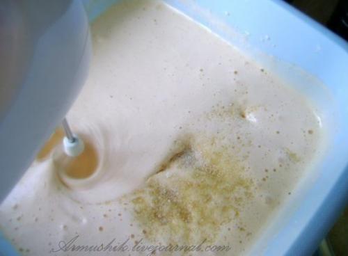 Высокий, нежный бисквит для торта (без духовки. 03