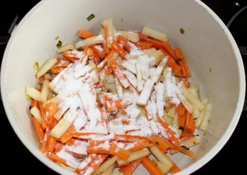 Суп с сырными клёцками. 03