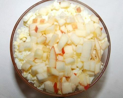 Слоеный салат с сёмгой. 06