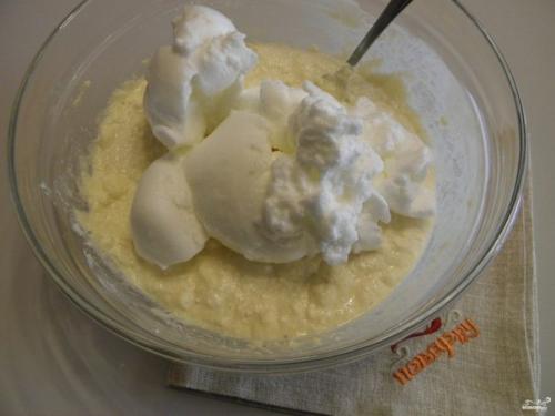 Манник на сметане.  Ингредиенты: 04