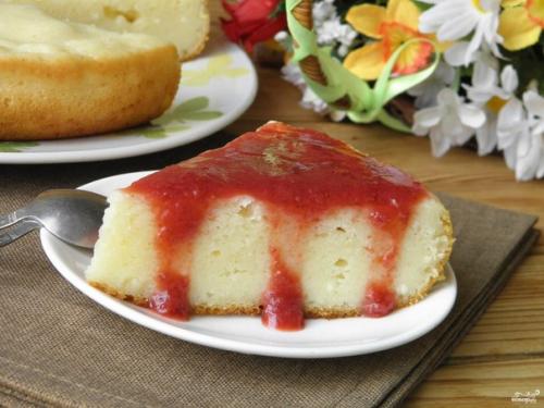 Манник на сметане.  Ингредиенты: