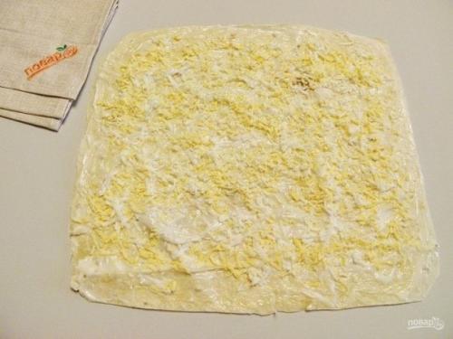 Рулет из лаваша на новый год. 03