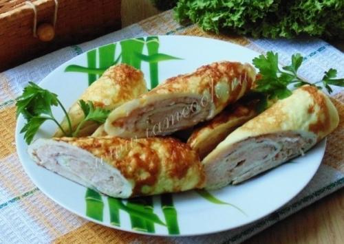 Бризоли.  Ингредиенты:  - Яйцо куриное - 3 штуки;.