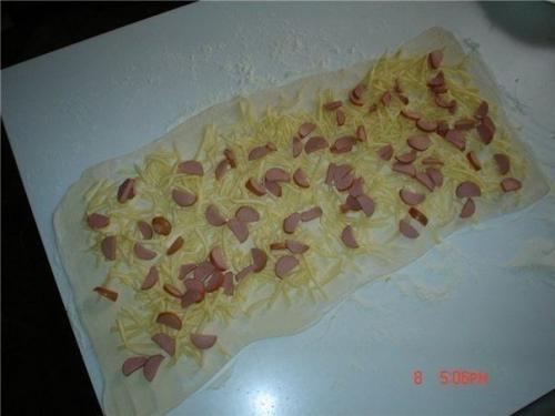 Сырная улитка.  Ингредиенты: 03