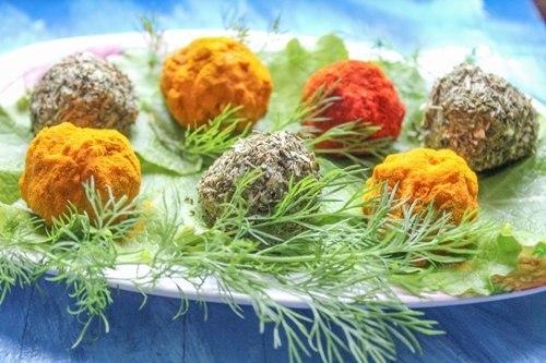 Чесночная закуска из плавленных сырков. 05