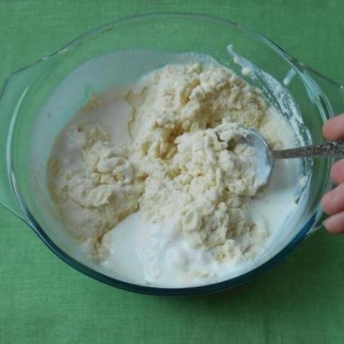 Манник на кефире простой. 03