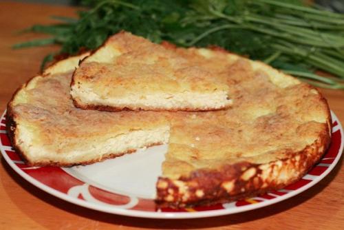 Пирог Хачапури. (Пирог с брынзой или сулугуни).