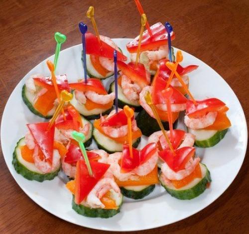 10 идей для канапе на шпажках. 02 10 идей для канапе на шпажках. 02