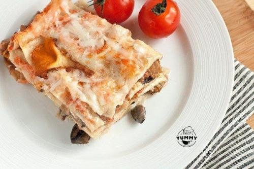 Лазанья с грибами. 08