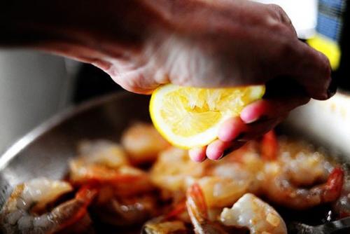 Паста с белым вином и креветками. 05