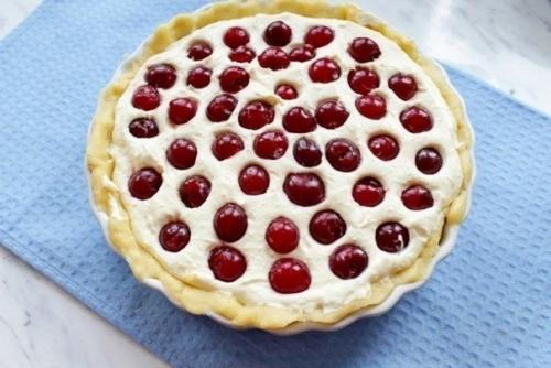 Творожный пирог с вишней? 07