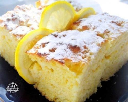 Легкие лимонные пирожные.