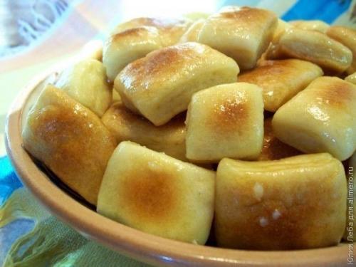 Пампушки на кефире с чесночным саламуром. 09