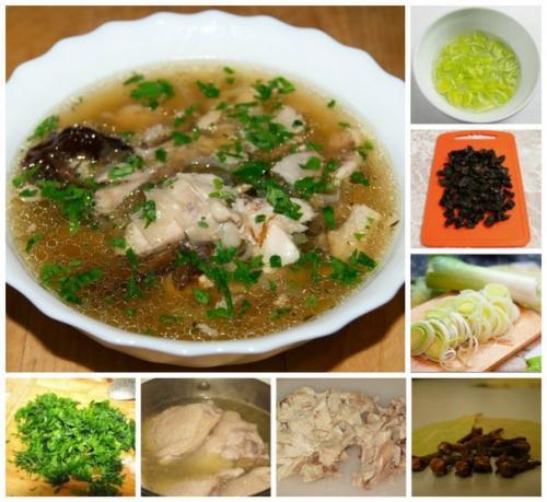 Шотландский суп с черносливом.