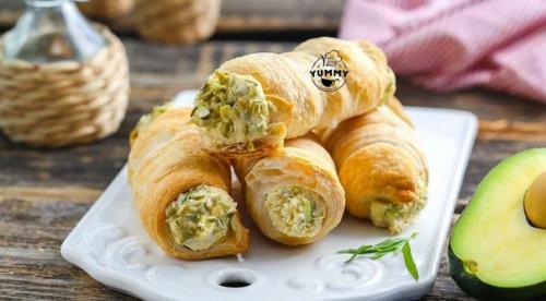 Трубочки с сырным кремом.