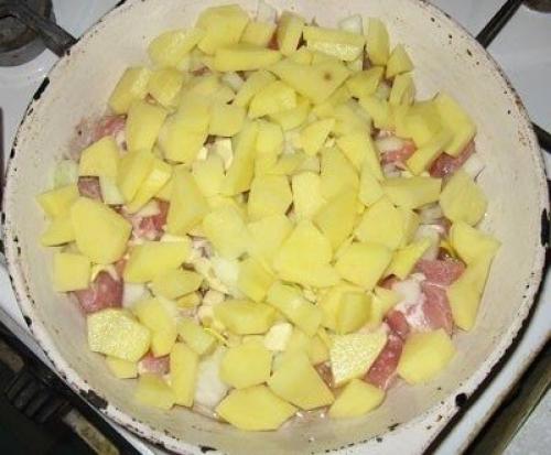 Тушеное мясо под сыром. 03