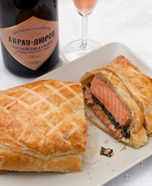 Лосось, запеченный в тесте. 08