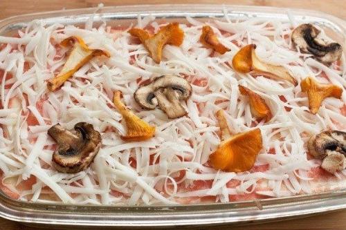 Лазанья с грибами. 06