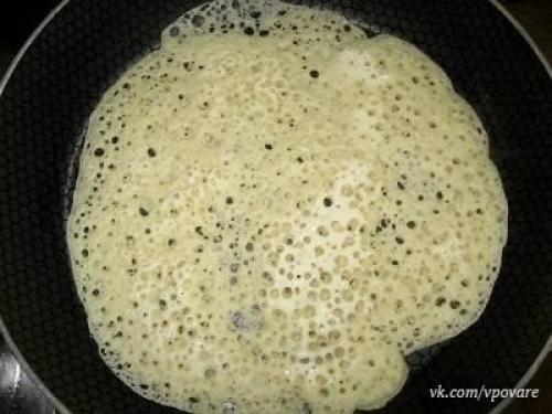 Ажурные блинчики.  Ингредиенты: 04