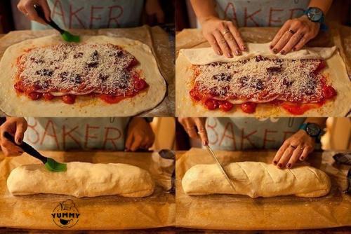 Стромболи (пицца в рулете). 05