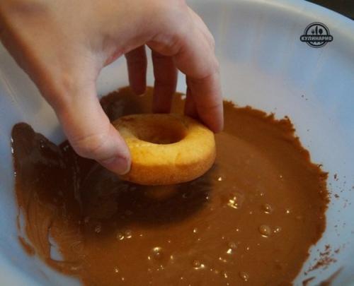 Нежные пончики без дрожжей. 07