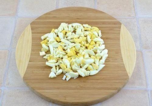 Салат с ветчиной Пятерка. 05