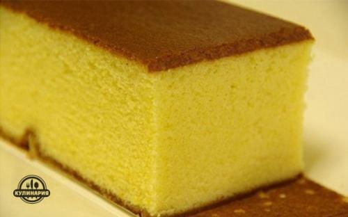 Бисквит классический.  Ингредиенты: