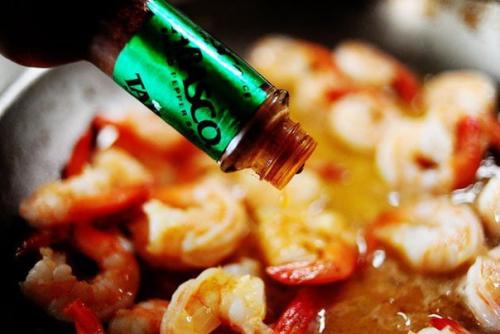 Паста с белым вином и креветками. 06