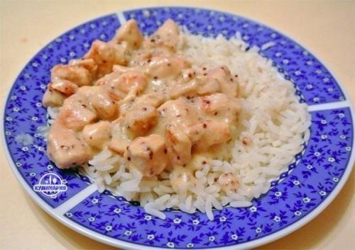 Курица в сметанно - горчичном соусе. Курица в сметанно - горчичном соусе.