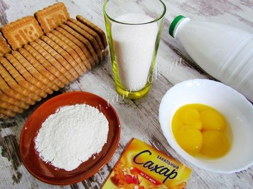 Торт из печенья с заварным кремом. 01