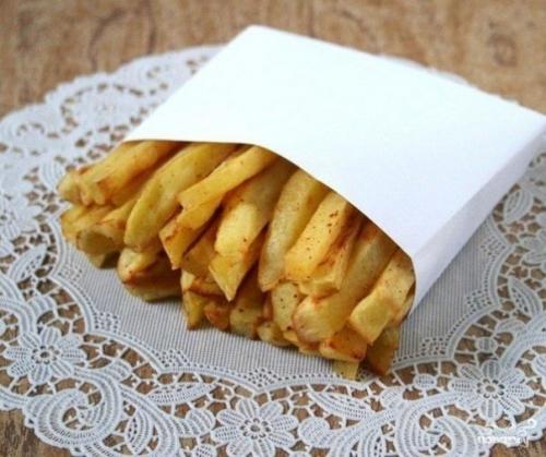 Мы готовим картошку фри без масла. 01