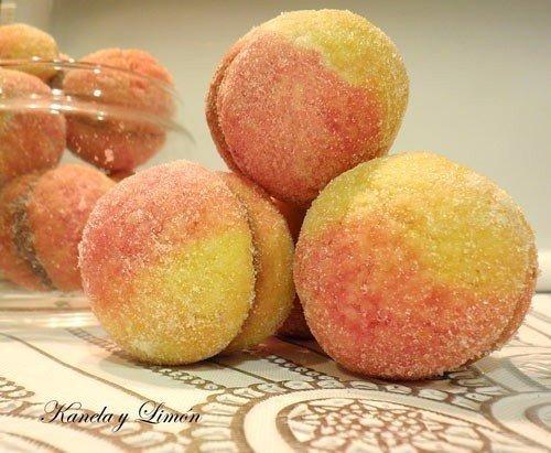 Пирожное Персики.  Ингредиенты: