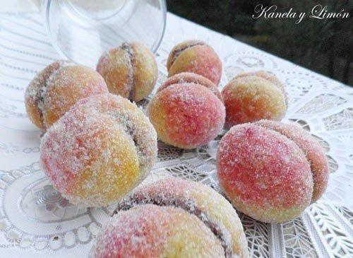 Пирожное Персики.  Ингредиенты: 08