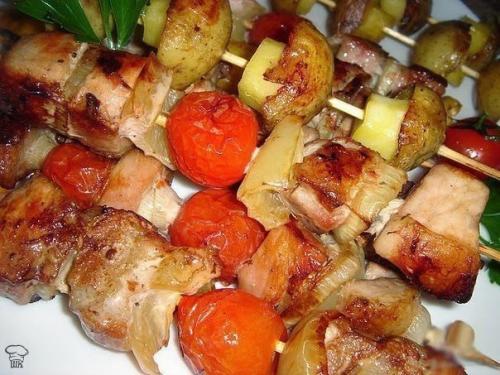 Куриный шашлык с картошкой в ДУХОВКЕ.
