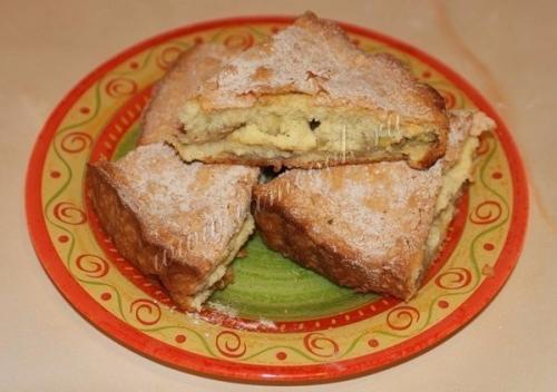 Шарлотка с бананами.