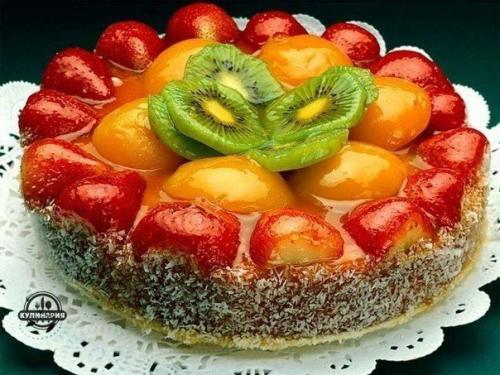 Фруктовый пирог с ягодами. 04