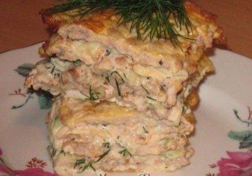 Яично - мясной тортик - вкус шавермы.