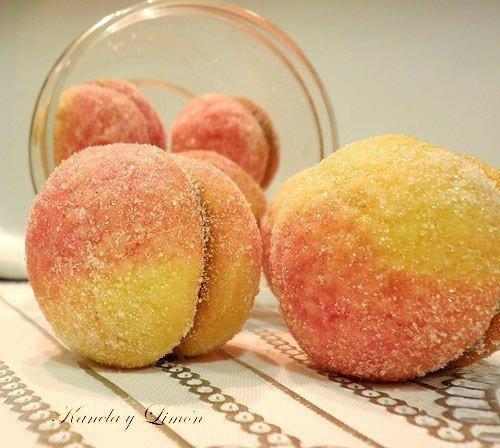 Пирожное Персики.  Ингредиенты: 01