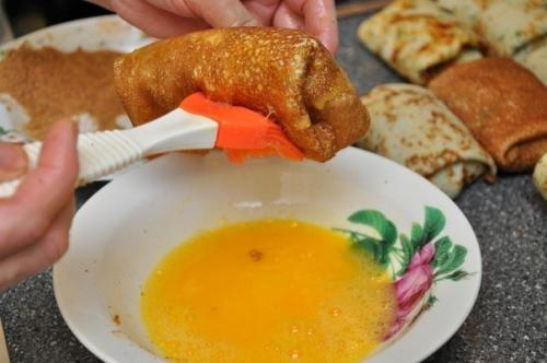 Блинчики с начинкой в ПАНИРОВКЕ. 06