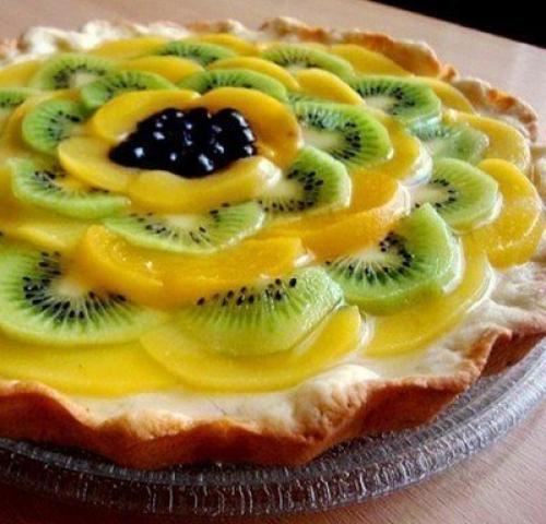 Фруктовый пирог с ягодами. 03