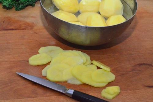 Картошка с грибами в сливках. 01