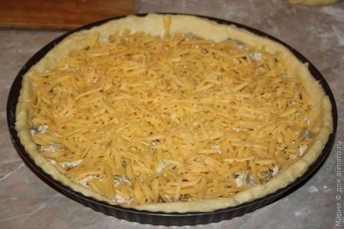 Пирог Жульен.  Ингредиенты: 09