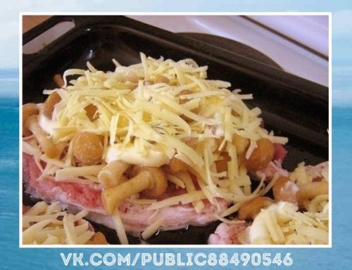 Вкуснющий рецептик. Мясо по-купечески (с грибами. 06 Вкуснющий рецептик. Мясо по-купечески (с грибами. 06