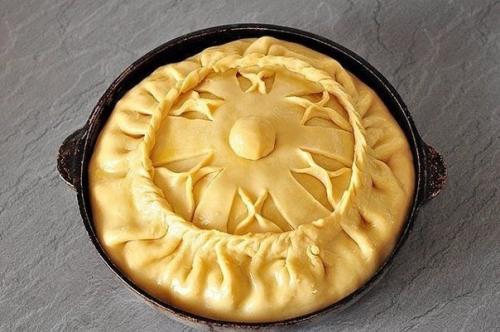 Пирог с картофелем и мясом. 04