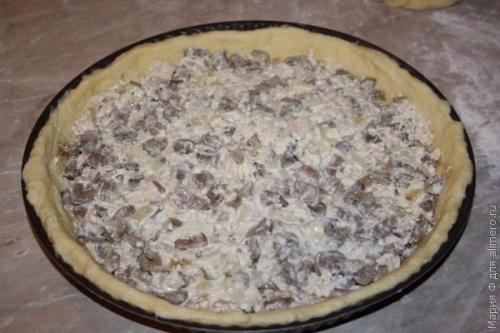 Пирог Жульен.  Ингредиенты: 08