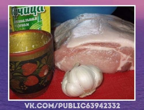 Вдохновляющий рецепт. Запеченная в горчице свинина. 01 Вдохновляющий рецепт. Запеченная в горчице свинина. 01